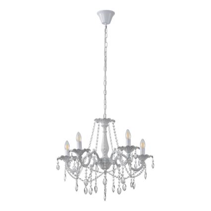 Csillár láncon 5xE14/15W/230V