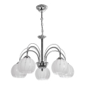 Csillár láncon 5xE27/60W/230V
