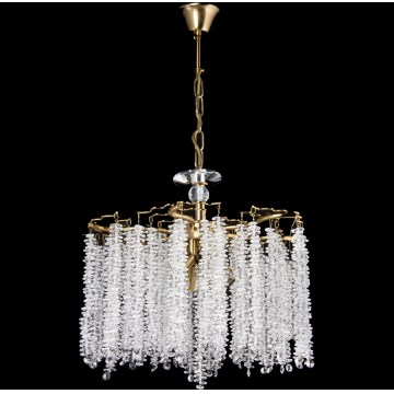 Csillár láncon 6xE14/60W/230V átm. 46 cm arany