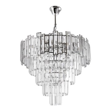 Csillár láncon 8xE27/60W/230V