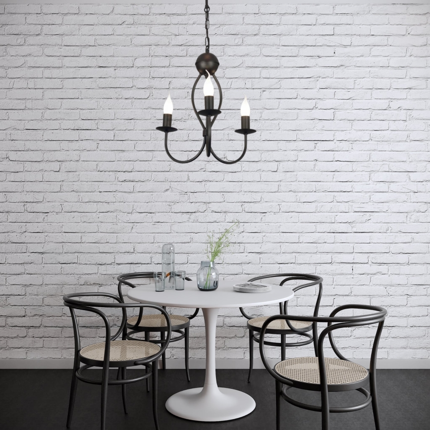 Csillár láncon ARTHUR 3xE14/40W/230V