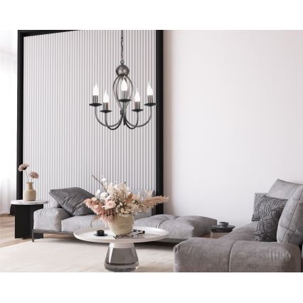 Csillár láncon ARTHUR 5xE14/40W/230V