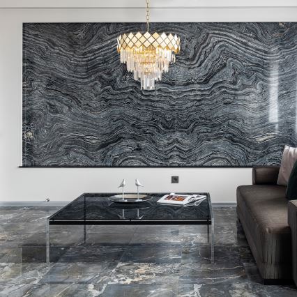 Csillár láncon CARISMA 9xE14/40W/230V arany