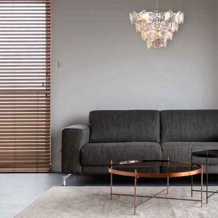 Csillár láncon DIANA 6xE14/40W/230V matt króm