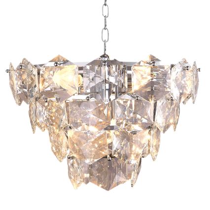 Csillár láncon DIANA 6xE14/40W/230V matt króm