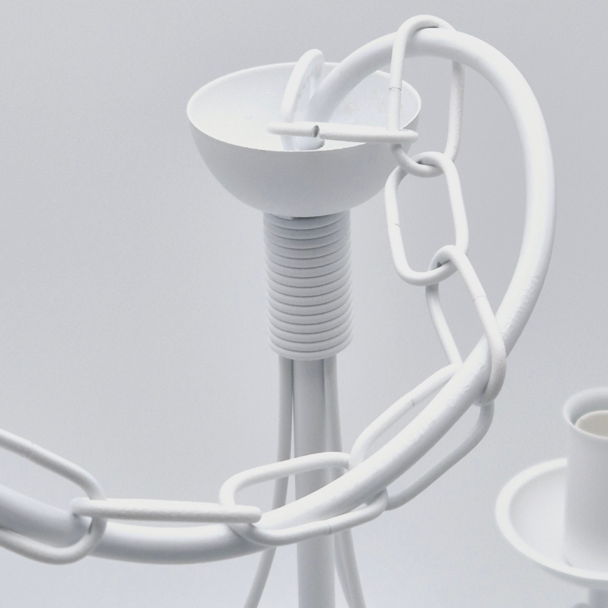 Csillár láncon DONATO 6xE14/40W/230V fehér