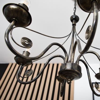 Csillár láncon DONATO 6xE14/40W/230V