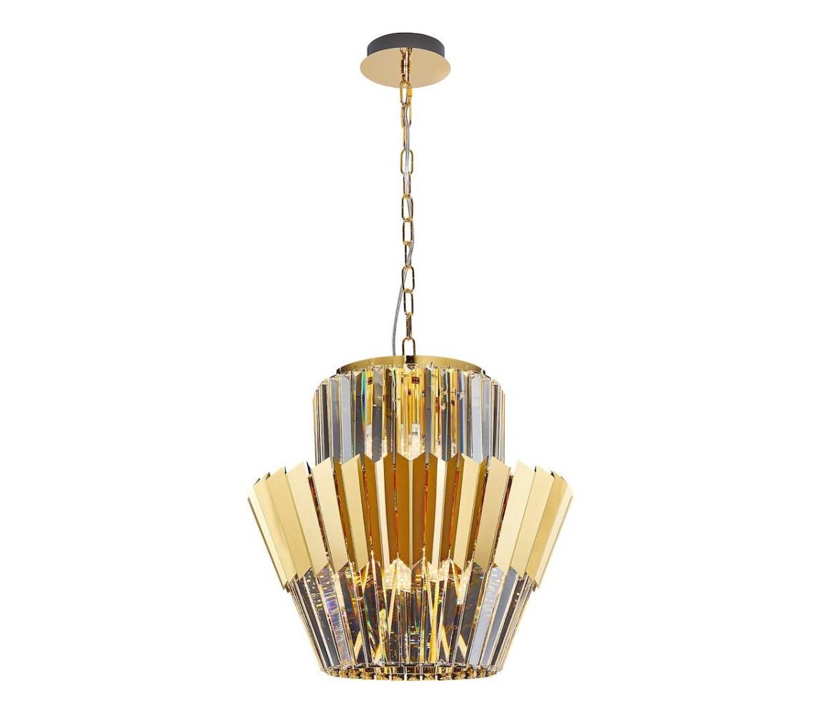 Csillár láncon DONNA 9xE14/40W/230V átm. 45 cm arany ML0413