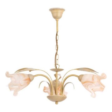 Csillár láncon DUCATTI 3xE14/10W/230V arany