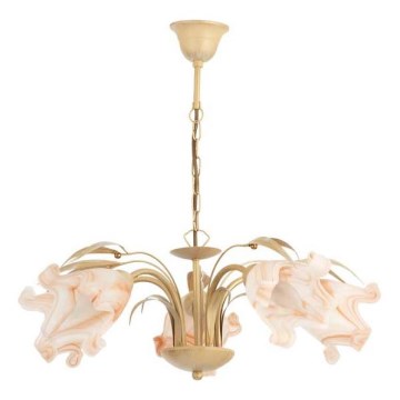 Csillár láncon DUCATTI 5xE14/10W/230V arany