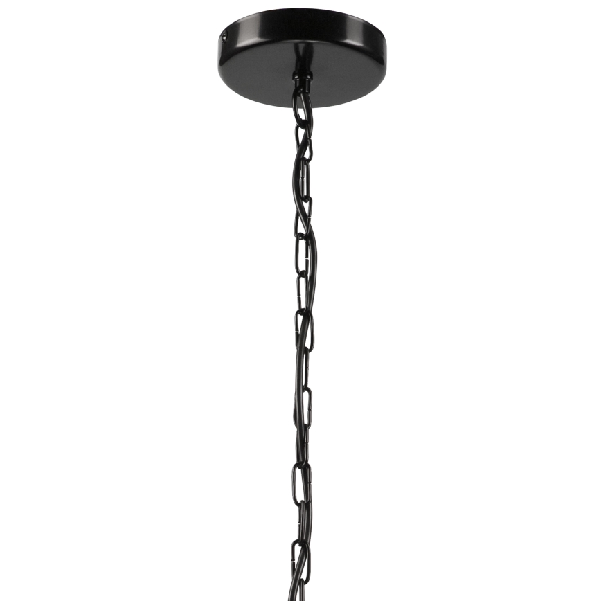 Csillár láncon GINA 3xE27/60W/230V fekete