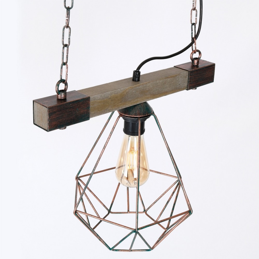 Csillár láncon HAKON 1xE27/60W/230V