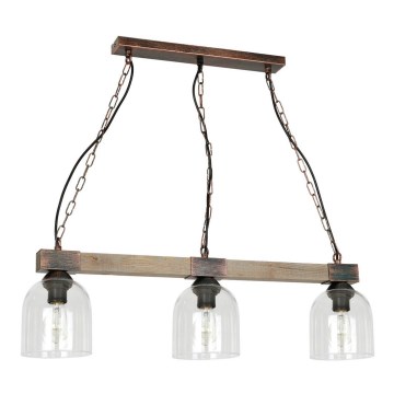 Csillár láncon HAKON 3xE27/60W/230V