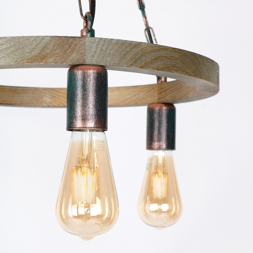 Csillár láncon HAKON 3xE27/60W/230V