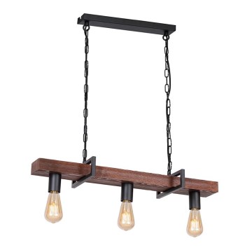 Csillár láncon HARD 3xE27/60W/230V