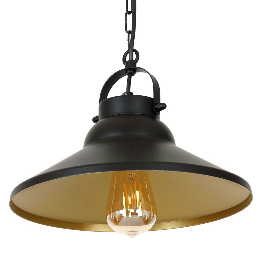 Csillár láncon IRON 1xE27/60W/230V