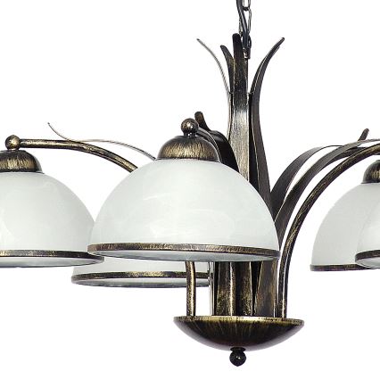 Csillár láncon KORFU 5xE27/60W/230V