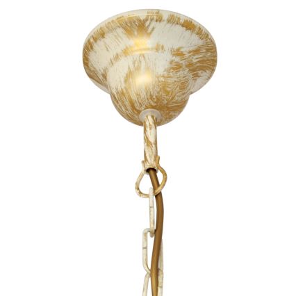 Csillár láncon MALBO 5xE27/15W/230V bézs