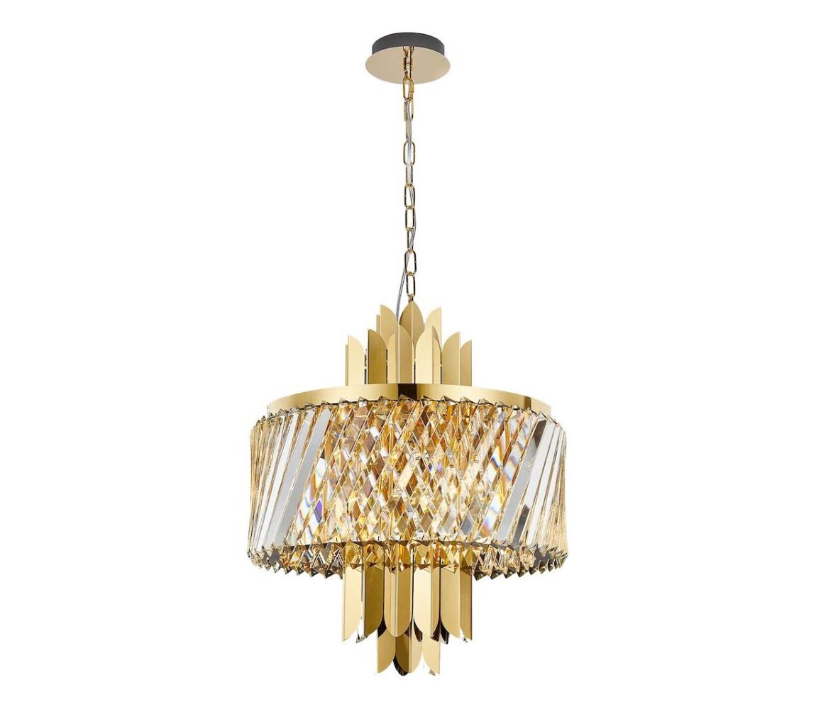 Csillár láncon MARGOT 6xE14/40W/230V átm. 43 cm arany ML0407