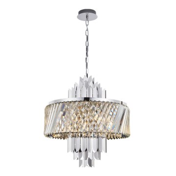 Csillár láncon MARGOT 9xE14/40W/230V matt króm