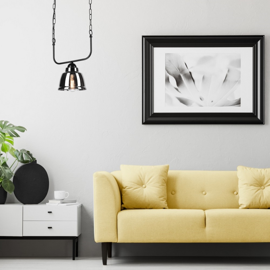 Csillár láncon MARIO 1xE27/60W/230V króm