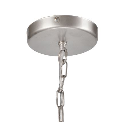 Csillár láncon ORLANDO 8xE27/60W/230V ezüst