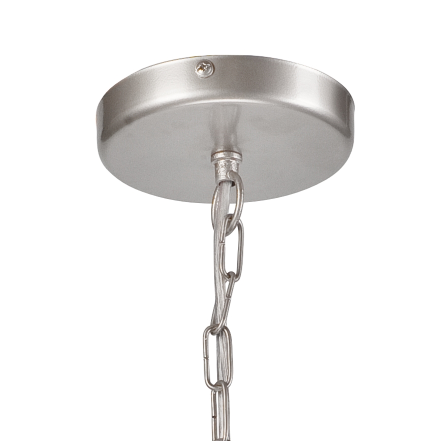 Csillár láncon ORLANDO 8xE27/60W/230V ezüst