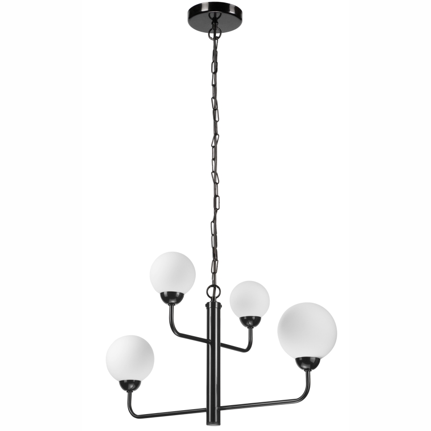 Csillár láncon OSCAR 4xG9/5W/230V fekete