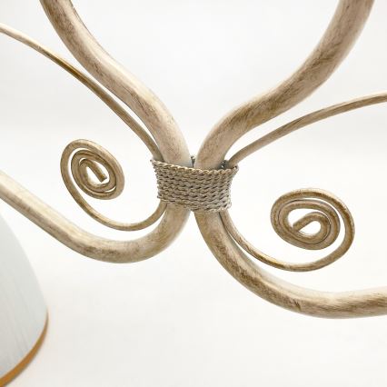 Csillár láncon RETRO 2xE27/60W/230V arany/patinás