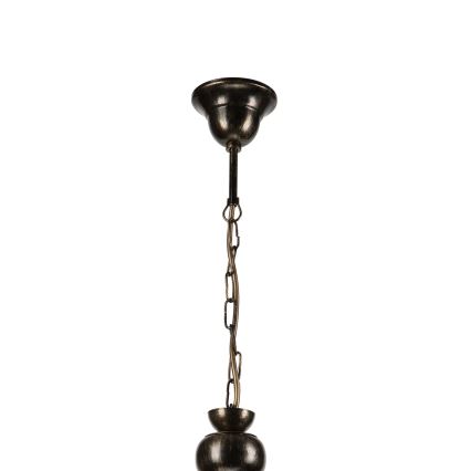 Csillár láncon RETRO 2xE27/60W/230V bronz/patinás