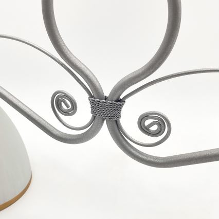 Csillár láncon RETRO 2xE27/60W/230V ezüst