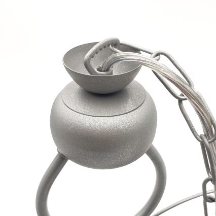 Csillár láncon RETRO 2xE27/60W/230V ezüst