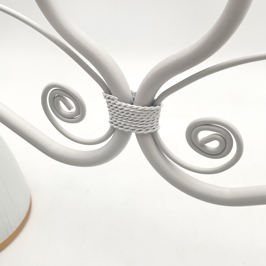 Csillár láncon RETRO 2xE27/60W/230V matt fehér