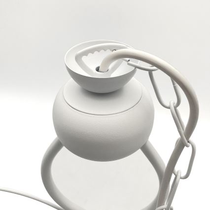 Csillár láncon RETRO 2xE27/60W/230V matt fehér