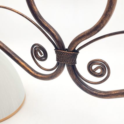 Csillár láncon RETRO 2xE27/60W/230V réz/patinás