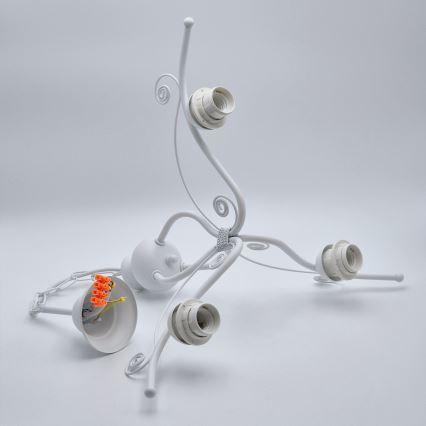 Csillár láncon RETRO II 3xE27/60W/230V fehér