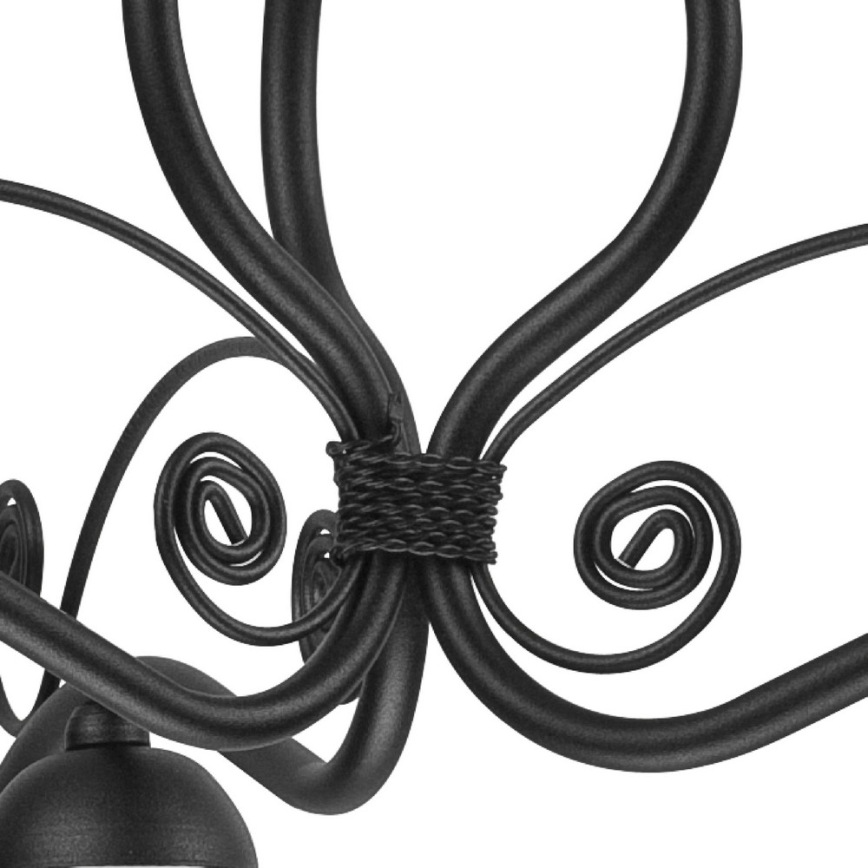 Csillár láncon RETRO II 3xE27/60W/230V fekete