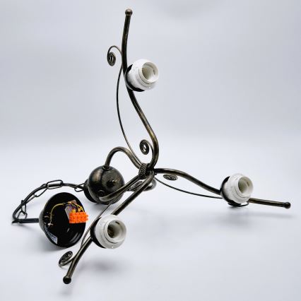 Csillár láncon RETRO II 3xE27/60W/230V