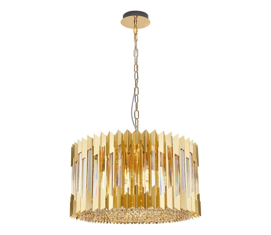 Csillár láncon RITZ 12xE14/40W/230V átm. 54 cm arany ML0395