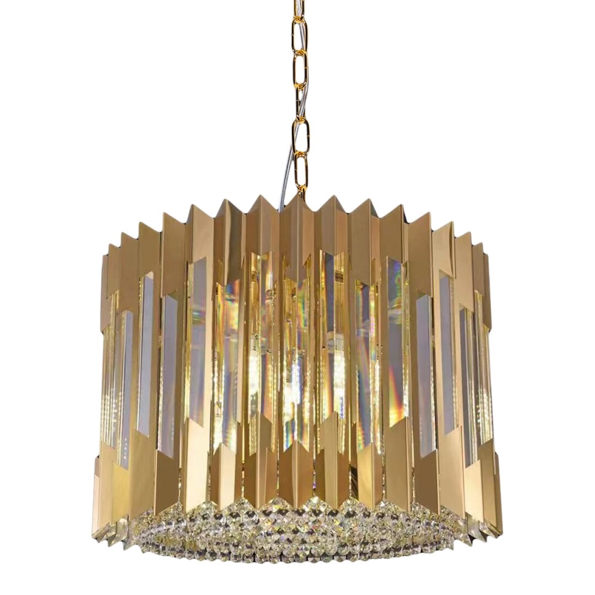 Csillár láncon RITZ 7xE14/40W/230V átm. 42 cm arany