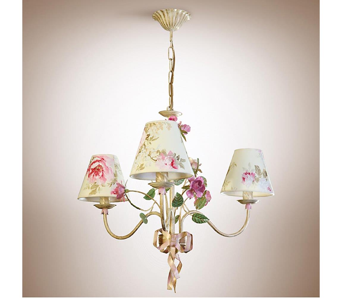 Csillár láncon ROMANCE 3xE14/40W/230V arany 6403