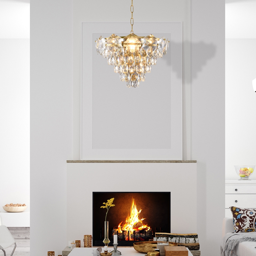 Csillár láncon SELENA 6xE14/40W/230V arany