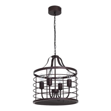 Csillár láncon SINGLE 6 4xE27/60W/230V