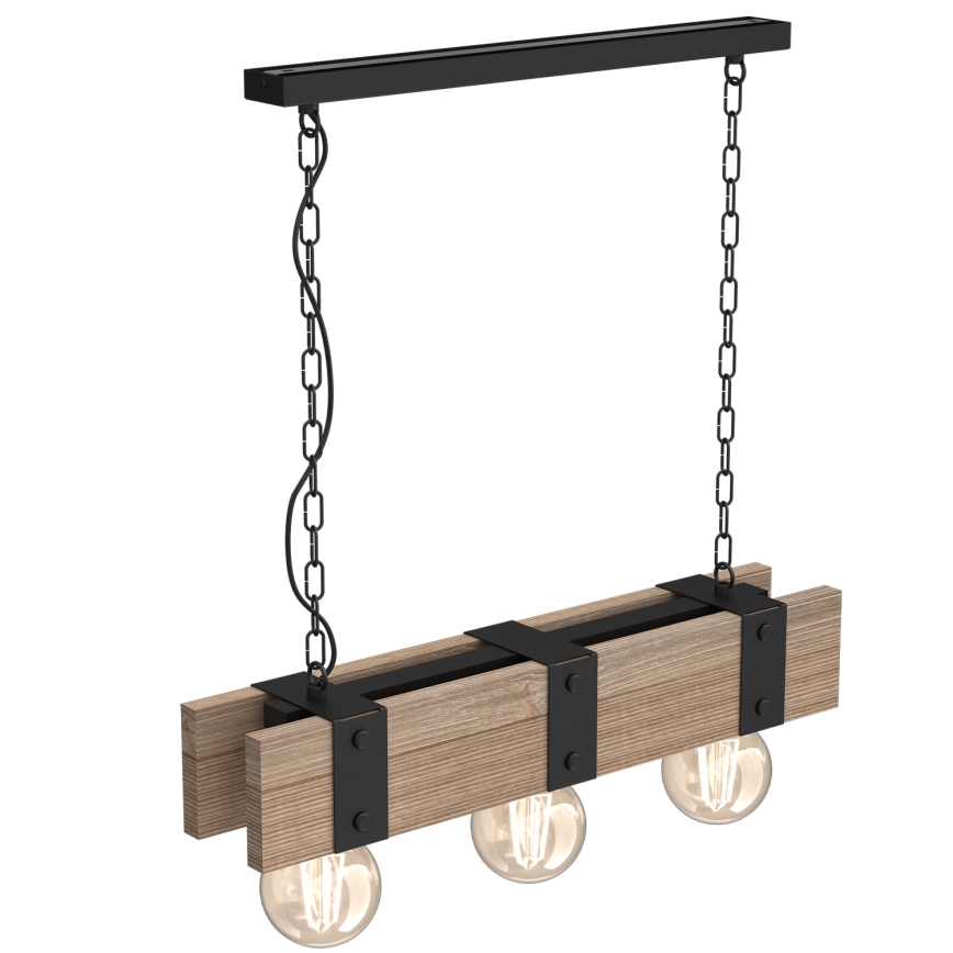 Csillár láncon SODER 3xE27/60W/230V