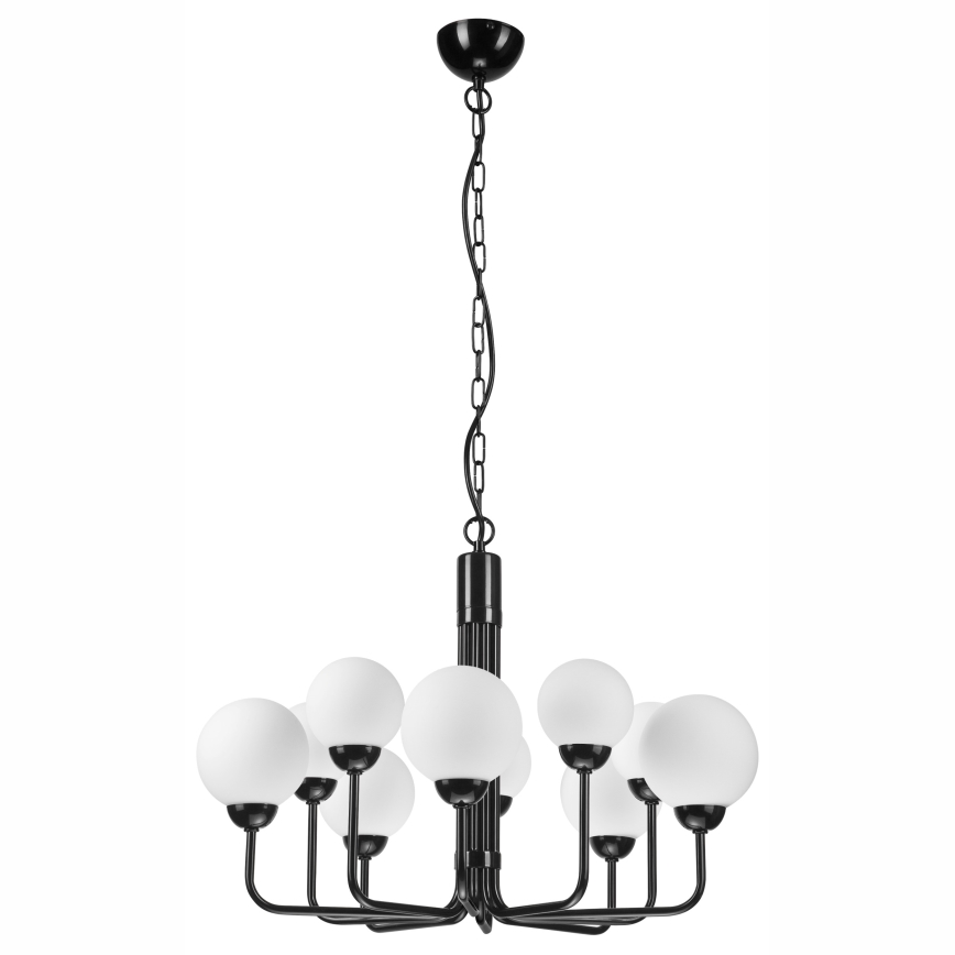 Csillár láncon TIFFY 10xG9/5W/230V fekete