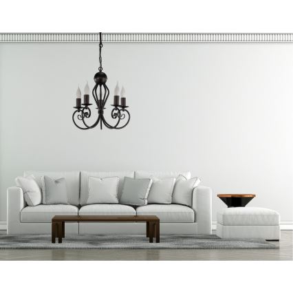 Csillár láncon VINCENT 5xE14/40W/230V