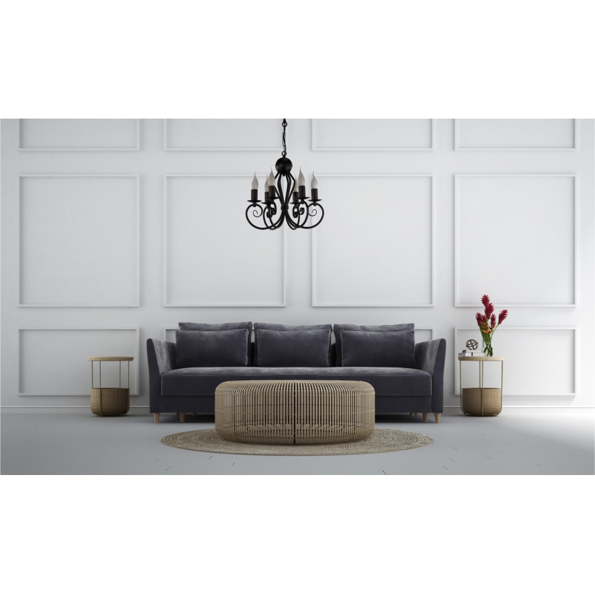 Csillár láncon VINCENT 6xE14/40W/230V