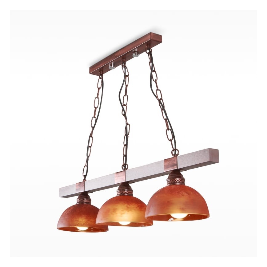 Csillár láncon VIRIONI 3xE27/60W/230V