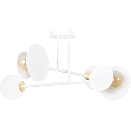 Csillár MINERVA 2xE27/15W + 2xE14/10W/230V fehér