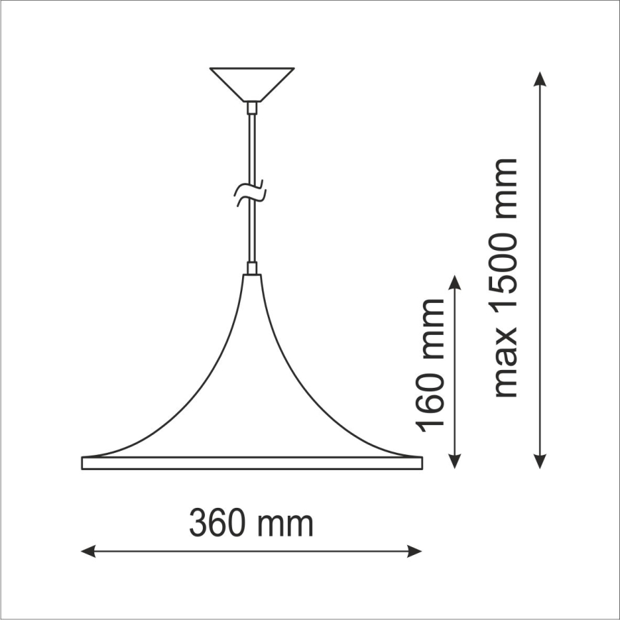 Csillár MODERN 1A 1xE27/20W/230V